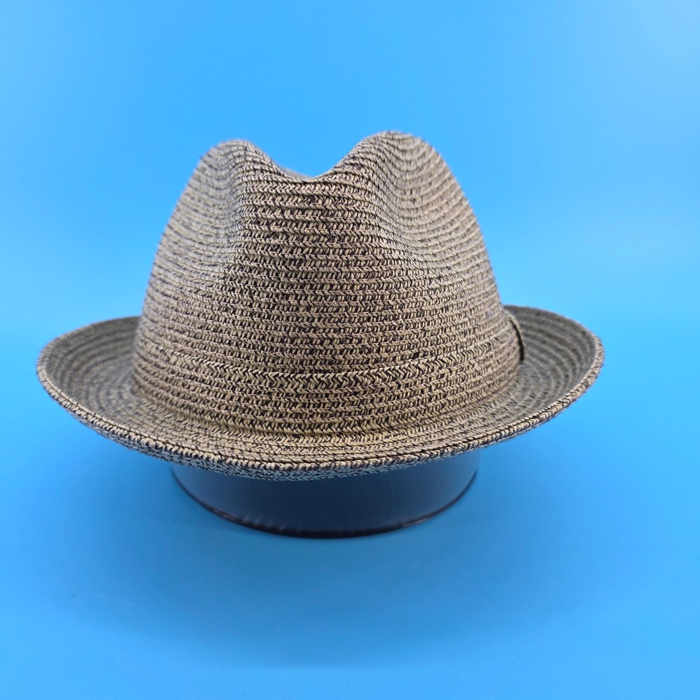 Country Gentleman Mens Straw Fedora Hat Brown Tan CG183 Large 59cm